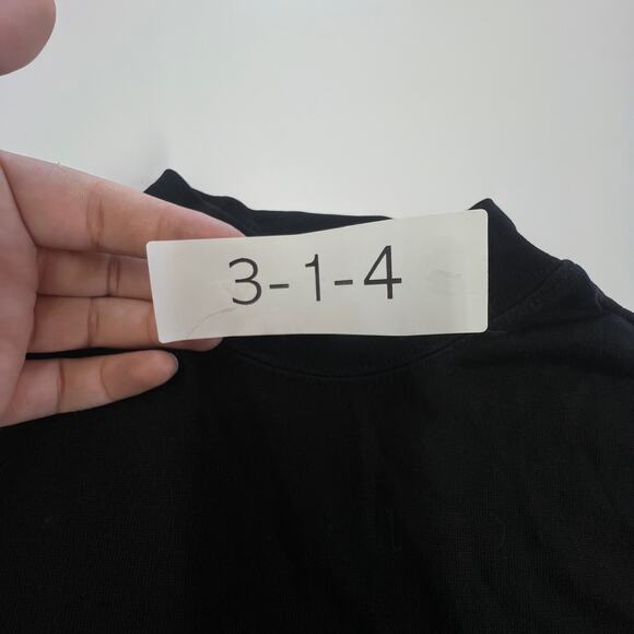 Emilio Valentino Shirt Womens Medium Mock Neck Long Sleeve Stretch Italy Top - Picture 4 of 7